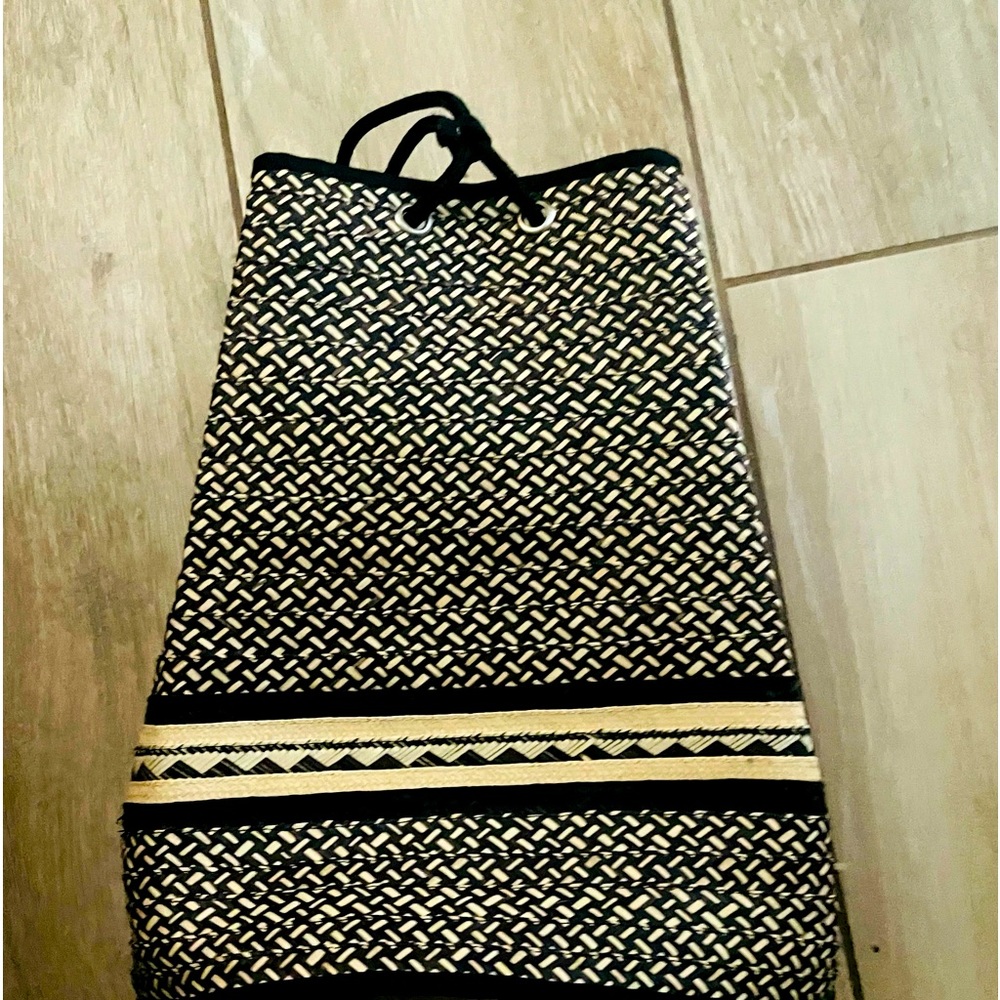 Burlap backpack. Very cool